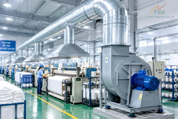 Hệ Thống Xử Lý Bụi Đối Với Công Ty Sản Xuất Ngành Dệt May - Giải Pháp Kiểm Soát Bụi Hiệu Quả