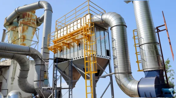HỆ THỐNG XỬ LÝ BỤI QUA RUNG RỦ KHÍ NÉN TÚI CATRIDGE- KCN RẠCH BẮP - AN ĐIỀN