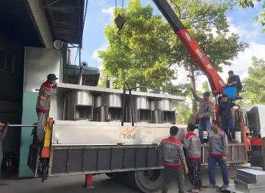 Bồn phun sơn 2 màng nước inox